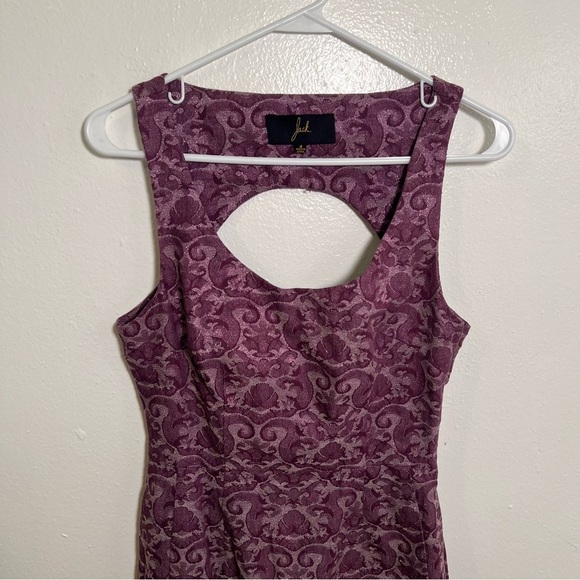 Jack. Sleeveless Dress Purple Sparkle Floral 4 - Picture 4 of 11